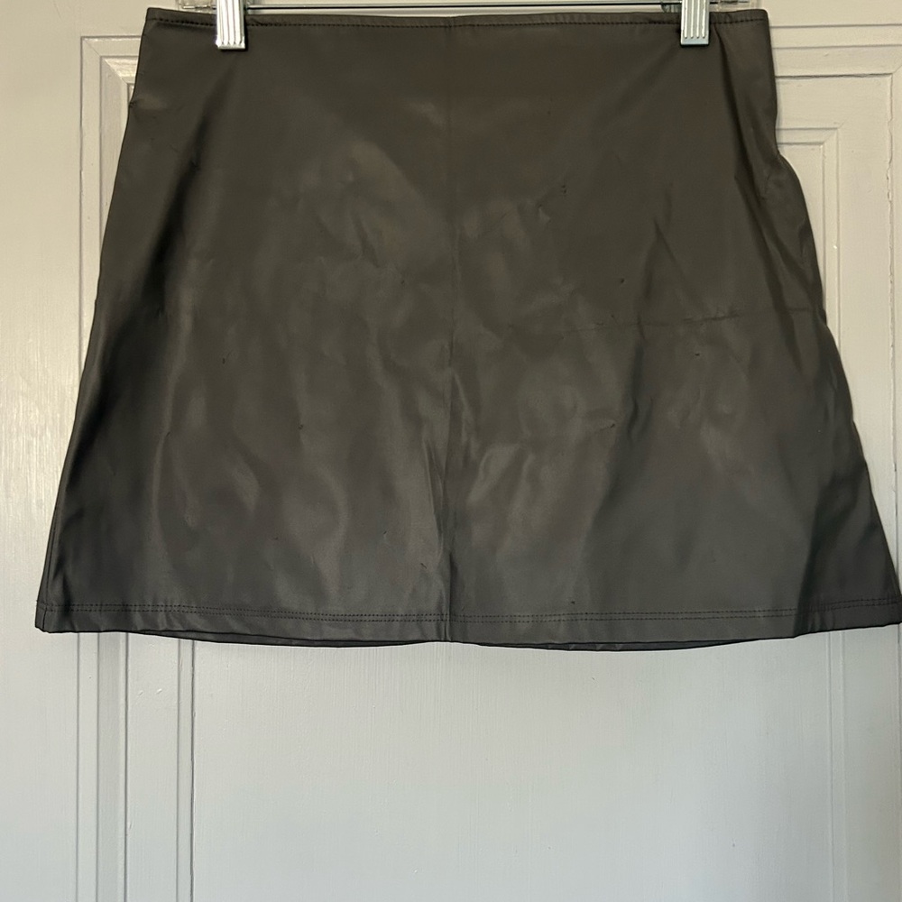 Diamond Supply Co. Silver Shimmer Mini Skirt